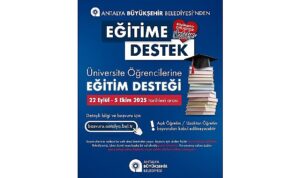 Antalya Büyükşehir’den üniversite öğrencilerine eğitim desteği