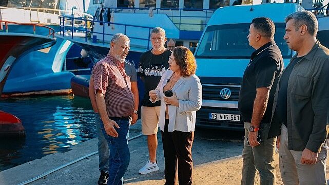 Başkan Hatice Gençay’dan Altınkum balıkçılarına ziyaret