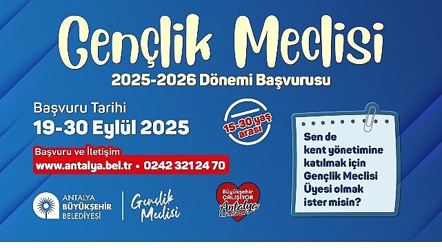 Büyükşehir Gençlik Meclisine başvurular başladı