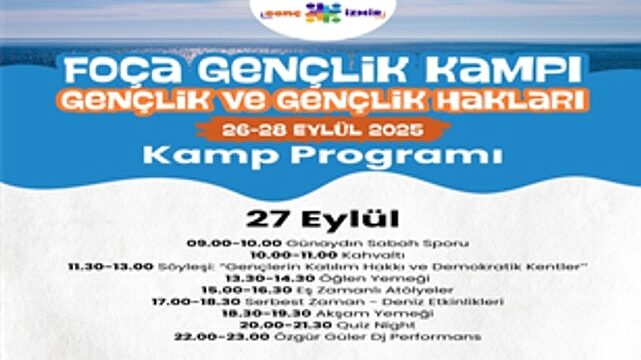 Büyükşehir’den gençlere Foça’da kamp