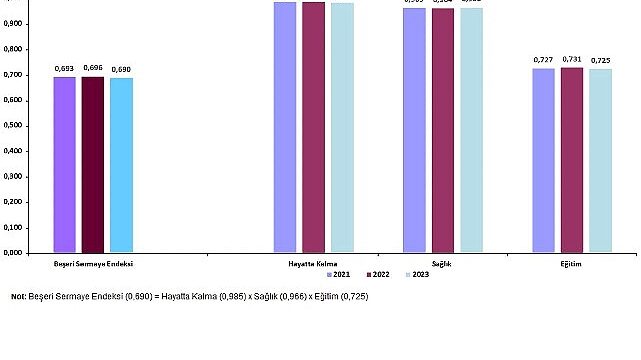 İl Seviyesinde Beşeri Sermaye Endeksi, 2021-2023