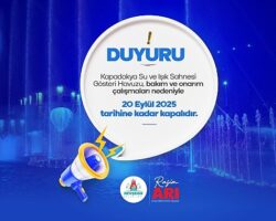 Kapadokya Gösteri Havuzu 10 Gün Bakıma Alındı