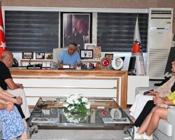 Kurs öğretmenlerinden Başkan Topaloğlu’na ziyaret