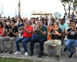 Milli heyecan için dev ekran kuruldu