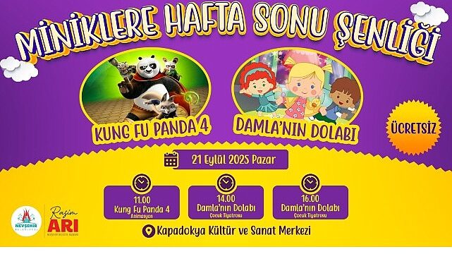 Nevşehir Belediyesi’nden Miniklere Hafta Sonu Şenliği