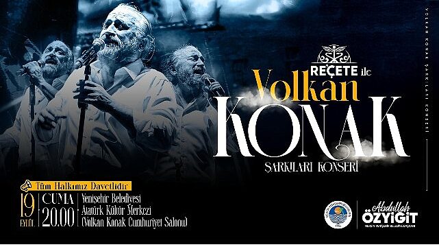 Yenişehir’de Volkan Konak anısına konser düzenlenecek