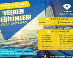 Yetişkin grubu yelken eğitimleri İzmir Marina’da devam ediyor