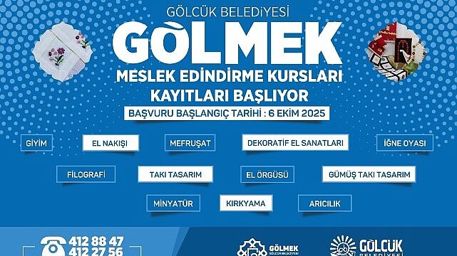 GÖLMEK kurslarında yeni dönem kayıtları 6 Ekim’de başlıyor
