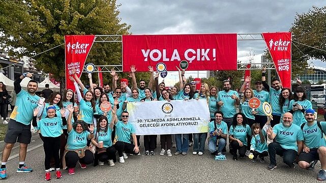 Koşucular Eker I Run’da adımlarını  TEGV çocukları için attı