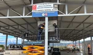 Milas Belediyesi Basketbol Potalarının Kurulumlarına Başladı