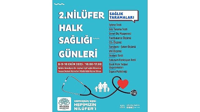 Nilüfer’de “Halk Sağlığı Günleri” başlıyor
