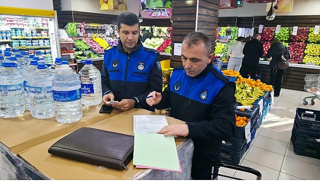 Gemlik Belediyesi’nden Marketlerde Sıkı Denetim
