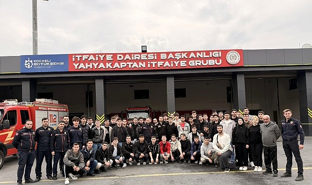KOÜ öğrencilerine itfaiye teşkilatı tanıtıldı
