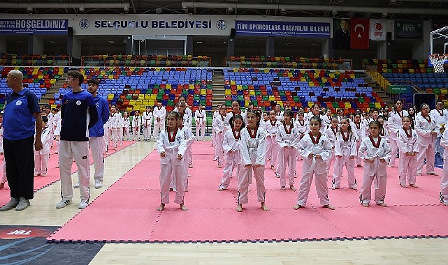 Sporun merkezi Selçuklu’da kuşak sınavı coşkusu yaşandı