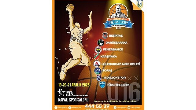 7. Gökhan Teksöz Basketbol Turnuvası başlıyor