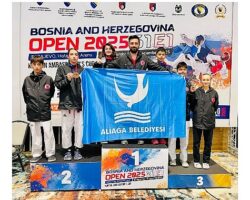 Aliağalı Taekwondocular Saraybosna’dan Madalyalarla Döndü