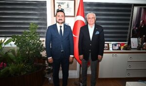 Başkan Ölmez’den Başkan Topaloğlu’na nezaket ziyareti