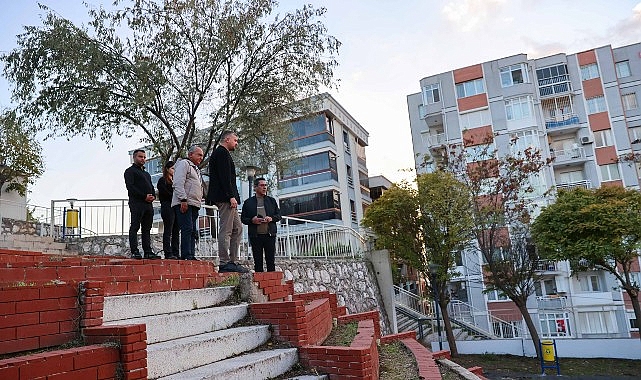 Buca’nın Merdivenli Park’ı yenilendi