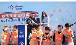 Çeşme Belediyesi, Alaçatı’da çocuklar için yeni bir yaşam alanının temelini attı