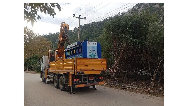 Kemer Belediyesi tarafından 2 mahalleye daha mobil atık getirme merkezi