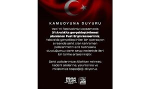 Konser Erteleme Duyurusu