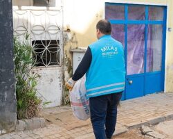 Milas Belediyesi Soğuk Kış Günlerinde Vatandaşların Yanında