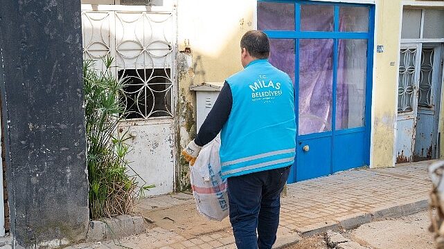 Milas Belediyesi Soğuk Kış Günlerinde Vatandaşların Yanında