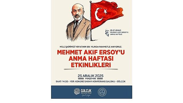 Milli Şair Vefatının 89. Yılında Gölcük’te Anılacak