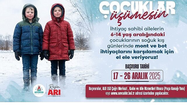 Nevşehir Belediyesi’nden “Çocuklar Üşümesin” Kampanyası