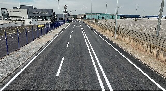 Railport’ta asfalt ve yol çizgileri tamamlandı