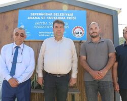 Seferihisar Belediyesi Arama Kurtarma ekibi Afad Akreditasyon Sertifikası aldı