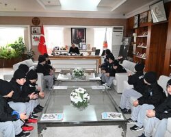 1918 Rice FK’dan Başkan Topaloğlu’na nezaket ziyareti