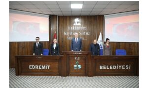 Edremit Belediye Meclisi’nde yılın ilk toplantısı yapıldı