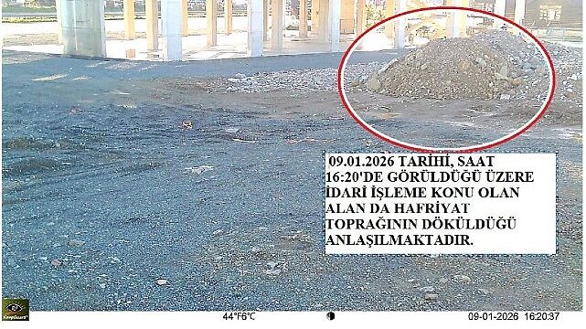 Hafriyatla çevreyi kirleten firmaya 3 milyon TL ceza