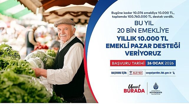 İBB Emekli Pazar Desteği Başvuruları Başladı