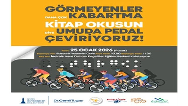 İzmir’de görme engelliler için farkındalık sürüşü