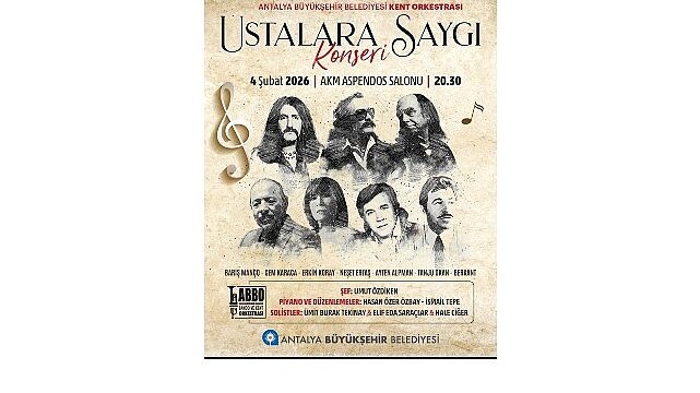 “Ustalara Saygı” konseri Antalyalılarla buluşacak