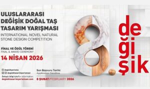 Değişik Doğal Taş Tasarım Yarışması’na başvurular sürüyor