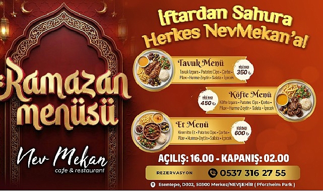 “İftardan Sahura Herkes NevMekan’a” Bekliyoruz!