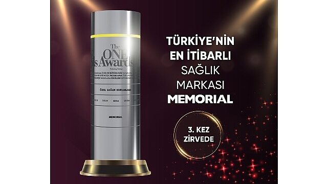 Memorial Sağlık Grubu,    “Yılın En İtibarlı Markası” Seçildi