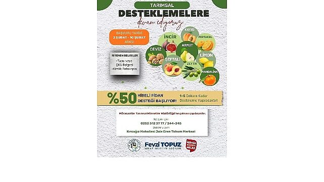 Milas Belediyesi Üreticilere Fidan Desteği Sağlayacak