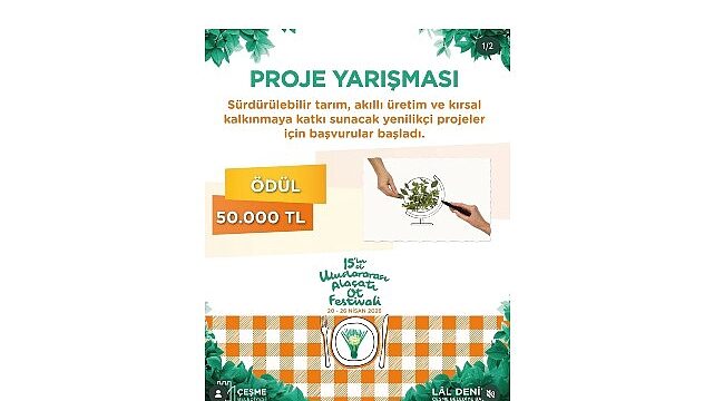 15. Uluslararası Alaçatı Ot Festivali Sürdürülebilir Tarım Proje Yarışması’nda ön değerlendirme tamamlandı