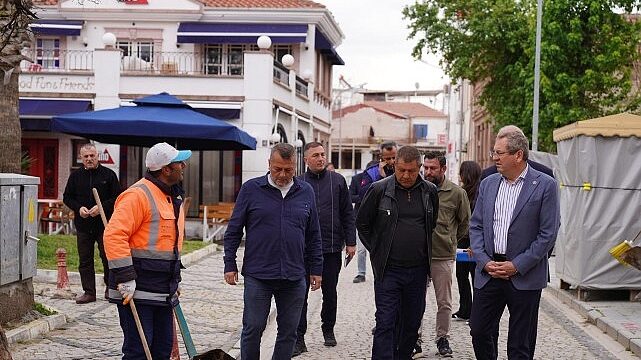Başkan Mesut Ergin Cunda’da Çalışmaları Yerinde İnceledi