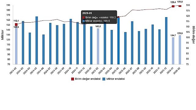 Dış Ticaret Endeksleri, Şubat 2026