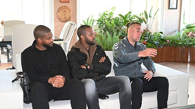 Fransız eski futbolcu Faty, Başkan Topaloğlu’nu ziyaret etti