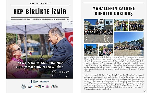 ‘Hep Birlikte İzmir’ mart sayısıyla yayında