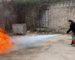 KOBİTEM’in yangın eğitimi ile hastaneler güvende