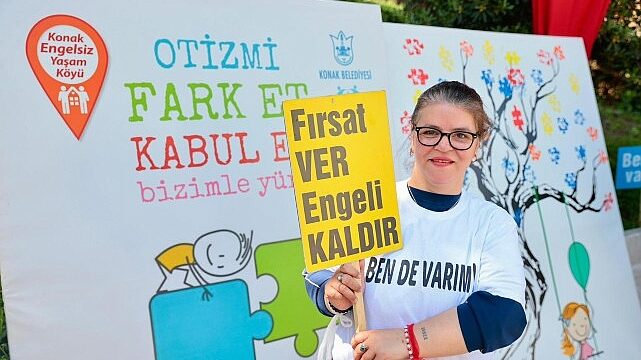 Konak’ta Otizm Farkındalık Günü’nde ‘Biz de Varız’ dediler