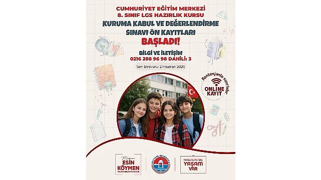 Maltepe Belediyesi’nin LGS Hazırlık Kursları’na başvuruları başladı