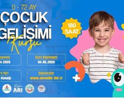 Nevşehir Belediyesi’nde “0-72 Ay Çocuk Gelişimi” Kursu Açılacak